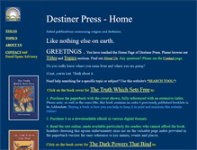 Tablet Screenshot of destiner.com